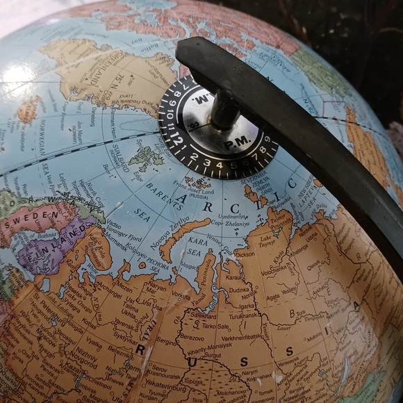 🌎Vintage Cram's Universal Terrestrial 🌎Large 16"×13"Globe,Nice Gift Item.🌎 - Picture 8 of 16